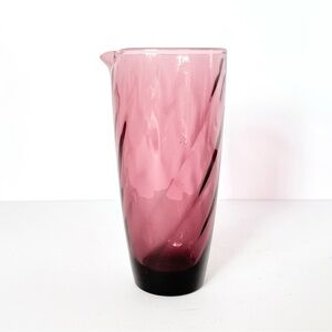 Vintage Hazel-Atlas Moroccan Amethyst Swirl Glass Cocktail Pitcher – MCM Barware
